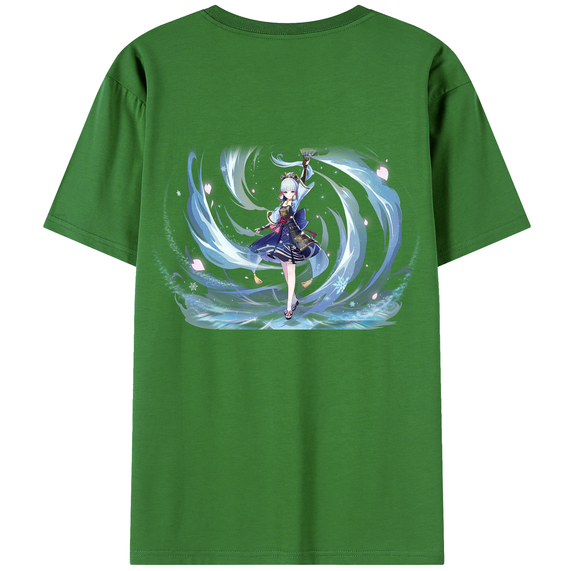 げんし神 神里綾華 神宮寺レン genshin Kamimiya Ren レディース半袖Tシャツ(バックプリント)